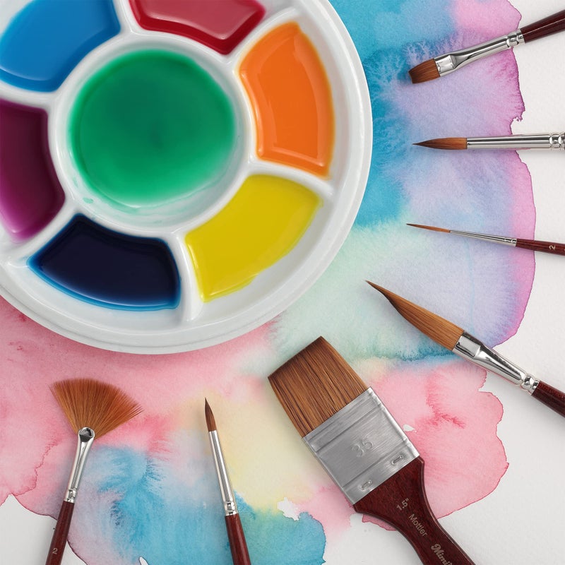 Creative Mark Mimik Kolinsky Watercolor Brush - 1/4" Sword Liner - Short Handle Synthetic Paint Brush - Handmade in Germany - Synthetic Sable Paint Brushes for Professional Artists - Animal-Friendly - Image 4